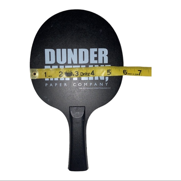 RARE The Office Dunder Mifflin Wooden Ping Pong Paddles - Picture 3 of 4